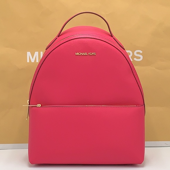 MICHAEL KORS Sheila Medium Front Packet Backpack ELECTRIC PINK COLOR - Picture 3 of 15
